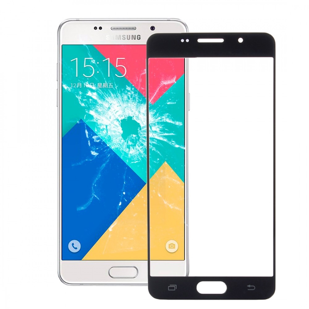 Samsung a5 2016 a510f pantalla vidrio frontal cristal sustituto cristal Screen-negro