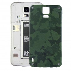 Аккумулятор Задняя крышка для Galaxy S5 активного / G870 (зеленый)