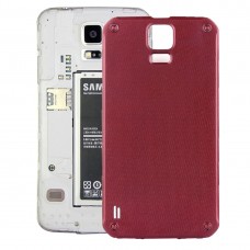 Original Battery დაბრუნება საფარის for Galaxy S5 აქტიური / G870 (წითელი)