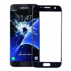 Szélvédő külső üveglencsékkel Galaxy S7 / G930 (fekete)