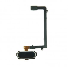 Botón Inicio Flex Cable con identificación de huellas dactilares para el Galaxy S6 borde / G925 (Negro)