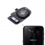 10 PCS Задня камера Кришка об'єктива + ліхтарик Bracker для Galaxy S7 / G930 (чорний)