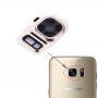 10 kpl Takakamera linssinsuojus + taskulamppu Bracker Galaxy S7 / G930 (Gold)