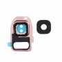 10 PCS-hintere Kamera-Objektivdeckel + Taschenlampe Bracker für Galaxy S7 / G930 (Rose Gold)