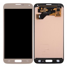 Оригинален LCD дисплей + сензорен панел за Galaxy S5 Neo / G903, G903F, G903W (злато)