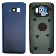 Batterie Couverture arrière avec caméra cache objectif et adhésif pour Galaxy S8 / G950 (Bleu)