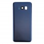 Copertura posteriore della batteria con la macchina fotografica copriobiettivo e adesivo per Galaxy S8 / G950 (blu)