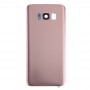 Copertura posteriore della batteria con la macchina fotografica copriobiettivo e adesivo per Galaxy S8 + / G955 (oro rosa)