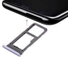 SIM Card Tray + Micro SD Tray for Galaxy S8 (Orchid Gray)