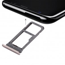SIM Card Tray + Micro SD Tray for Galaxy S8(Gold)