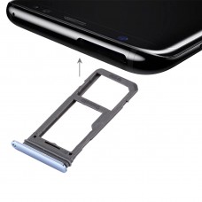 SIM-kortfack + Micro SD-fack för Galaxy S8 (blå)