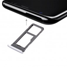 SIM Card Tray + Micro SD Tray for Galaxy S8(Silver)