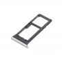 SIM Card Tray + Micro SD Tray for Galaxy S8(Silver)