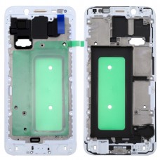 Galaxy C8 Front Housing LCD Frame Bezel Plate (valge)
