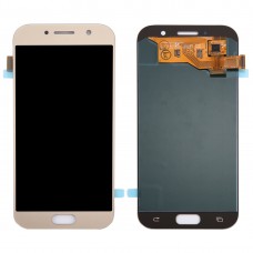 Original LCD-skärm + Touch-panel för Galaxy A5 (2017) / A520, A520F, A520F / DS, A520K, A520L, A520S (guld)