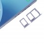 Bandeja de tarjeta SIM + SIM y la bandeja de tarjeta Micro SD para Galaxy J3 (2017) Dual SIM / J330 y J5 (2017) Dual SIM / J530 y J7 (2017) Dual SIM / J730 (azul)