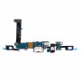 for Galaxy C7 Pro / C7010 დატენვის პორტი + მთავარი ღილაკი + ყურსასმენების ჯეკ Flex Cable