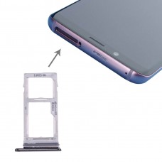 SIM-SIM / Micro SD-kortin lokero Galaxy S9 + / S9 (harmaa)