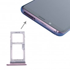 För Galaxy S9 + / S9 SIM & SIM / Micro SD-kortfack (lila)