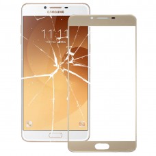 Szélvédő külső üveglencsékkel Galaxy C9 Pro / C900 (Gold) 