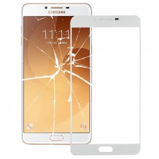 Передний экран Наружный стеклянный объектив для Galaxy С9 Pro / C900 (белый) 