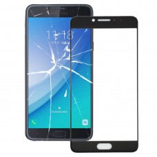 Ekran zewnętrzny przedni szklany obiektyw dla Galaxy C7 Pro / C701 (Czarny) 