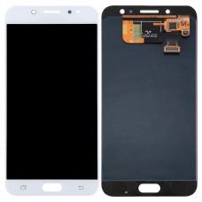 LCD-skärm + pekskärm för Galaxy C8, C710F / DS, C7100 (vit)
