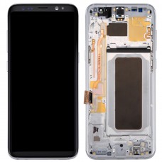 Original LCD Screen + Original Touch Panel with Frame for Galaxy S8+ / G955 / G955F / G955FD / G955U / G955A / G955P / G955T / G955V / G955R4 / G955W / G9550(Silver)