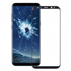 for Galaxy S9 + Front Screen Outer Glass Lens (Black)