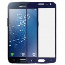 para Galaxy J2 (2016) / J210 delantero pantalla exterior lente de cristal (azul oscuro) 