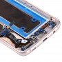 Оригинальный ЖК-экран и дигитайзер Полное собрание с рамкой и зарядным портом совет и кнопкой регулировки громкости и кнопкой питания для Galaxy S7 Краю / G935A (синий)