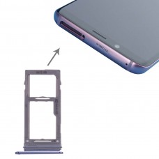 Bandeja SIM y la tarjeta Micro SD para Galaxy S9 + / S9 (azul)