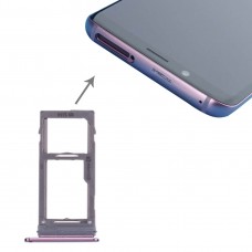 SIM & Micro SD כרטיס מגש עבור גלקסי S9 + / S9 (סגול)