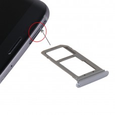 SIM karty zásobník a Micro SD Card Tray pro Galaxy S7 EDGE / G935 (modrá)