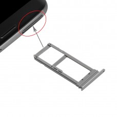 SIM kártya tálcát és Micro SD kártya tálca Galaxy S7 él / G935 (szürke)