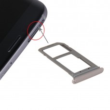 SIM karty zásobník a Micro SD Card Tray pro Galaxy S7 EDGE / G935 (Rose Gold)