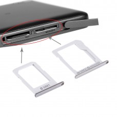 Karta SIM Tray + Micro SD / SIM podajnik kart Galaxy E5 (Dual SIM Version) (srebrny)