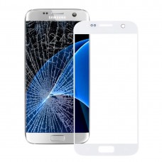 Ekran zewnętrzny przedni szklany obiektyw dla Galaxy S7 / G930 (biały)