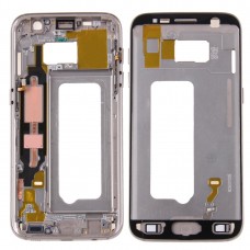 LCD marco frontal de la carcasa del bisel Placa para Galaxy S7 / G930 (Oro)