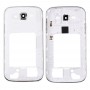Middle Frame Bezel / Back Plate Housing Camera Lenspanel för Galaxy Grand Neo Plus / I9060i (Single Card Version) (White)