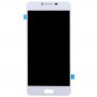 Oled Material LCD Screen and Digitizer Full Assembly for Galaxy C7(White)