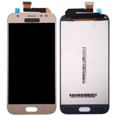 TFT Material LCD Screen and Digitizer Full Assembly for Galaxy J3 (2017), J330F/DS, J330G/DS(Gold)