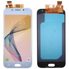 Pantalla OLED de materiales LCD y digitalizador de montaje completo para Galaxy J5 (2017), J530F / DS / DS, J530Y (azul)