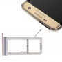 2 SIM Card Tray vassoio di carta / Micro SD per Galaxy S7 Edge (oro)