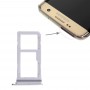 2 SIM Card Tray vassoio di carta / Micro SD per Galaxy S7 Edge (bianco)