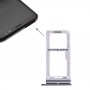 2 bandeja de tarjeta / Micro SD bandeja de tarjeta SIM para Galaxy S8 / S8 + (Negro)
