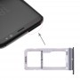 2 bandeja de tarjeta / Micro SD bandeja de tarjeta SIM para Galaxy S8 / S8 + (Negro)
