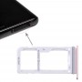 2 SIM vassoio di carta del vassoio / Micro SD per Galaxy Note 8 (rosa)
