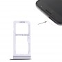 2 tarjeta SIM bandeja de tarjeta Bandeja / Micro SD para Galaxy S7 (Negro)