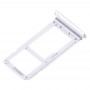 2 SIM Card Tray / Micro SD Card Tray for Galaxy S7(White)
